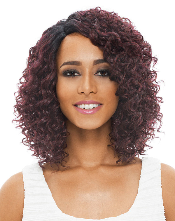 BOHEMIAN - JANET COLLECTION NATURAL SUPER FLOW DEEP PART LACE FRONT WIG